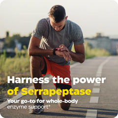 Pouring SerraGold capsules into routine for easy daily use
