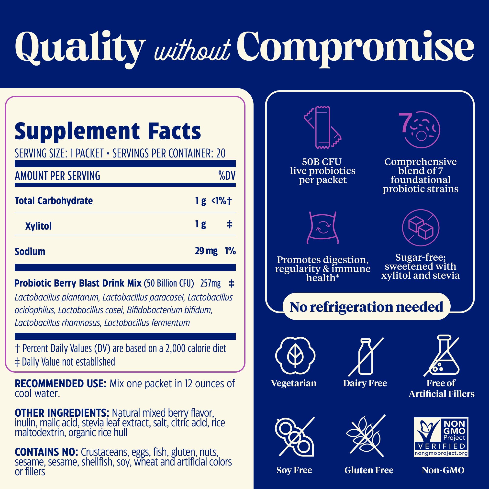 Enzymedica SubCulture Berry Blast packaging on shelf communicates convenient daily probiotic support.