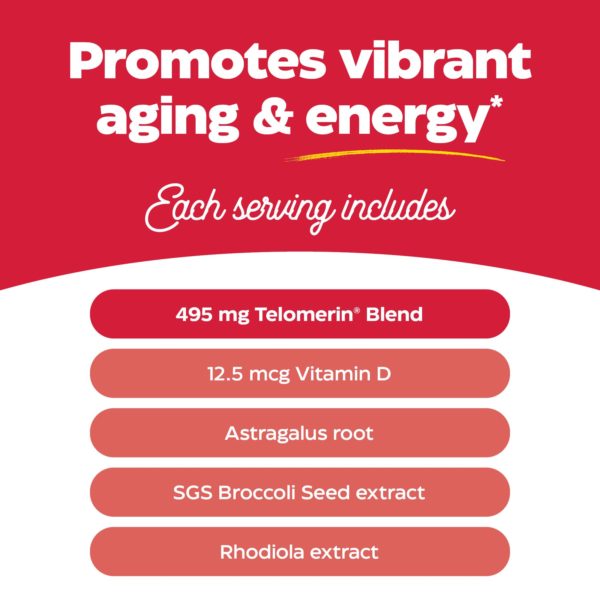 Glass with Telomere Plus capsules ready to take with water.