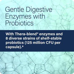 Enzyme Science Vegetarian capsules label highlighting natural digestive support.