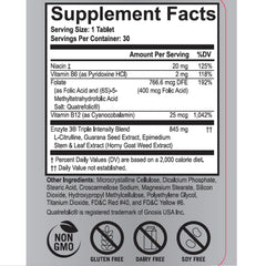 Enzyte MRC Enzyte3 epimedium horny goat weed plant, vascular‑supporting herbal blend.