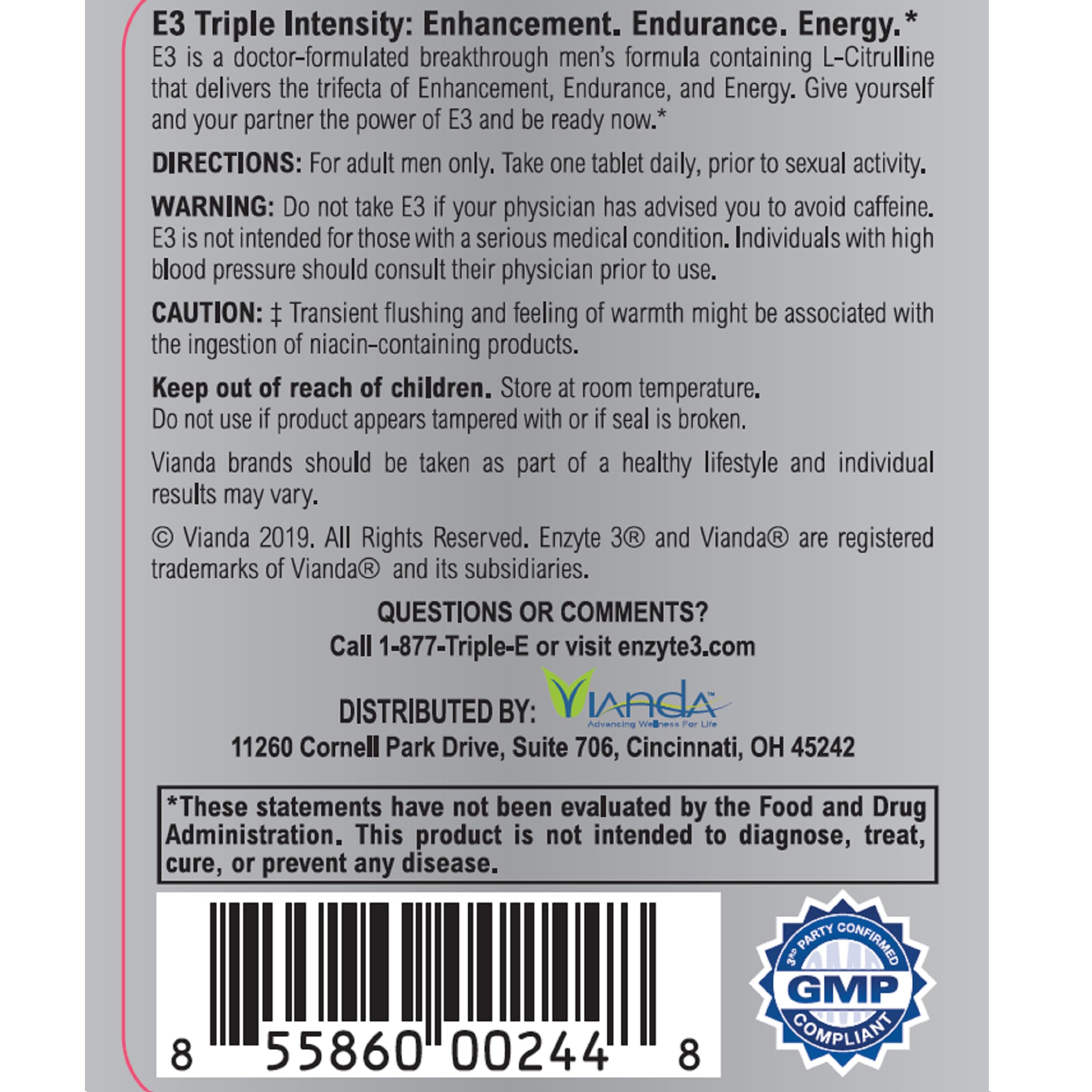 Enzyte MRC Enzyte3 guarana ingredient scoop, natural stimulant boost for focus and energy.