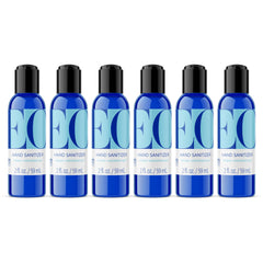 EO Hand Sanitizer bottle front view, unscented gel for quick cleaning