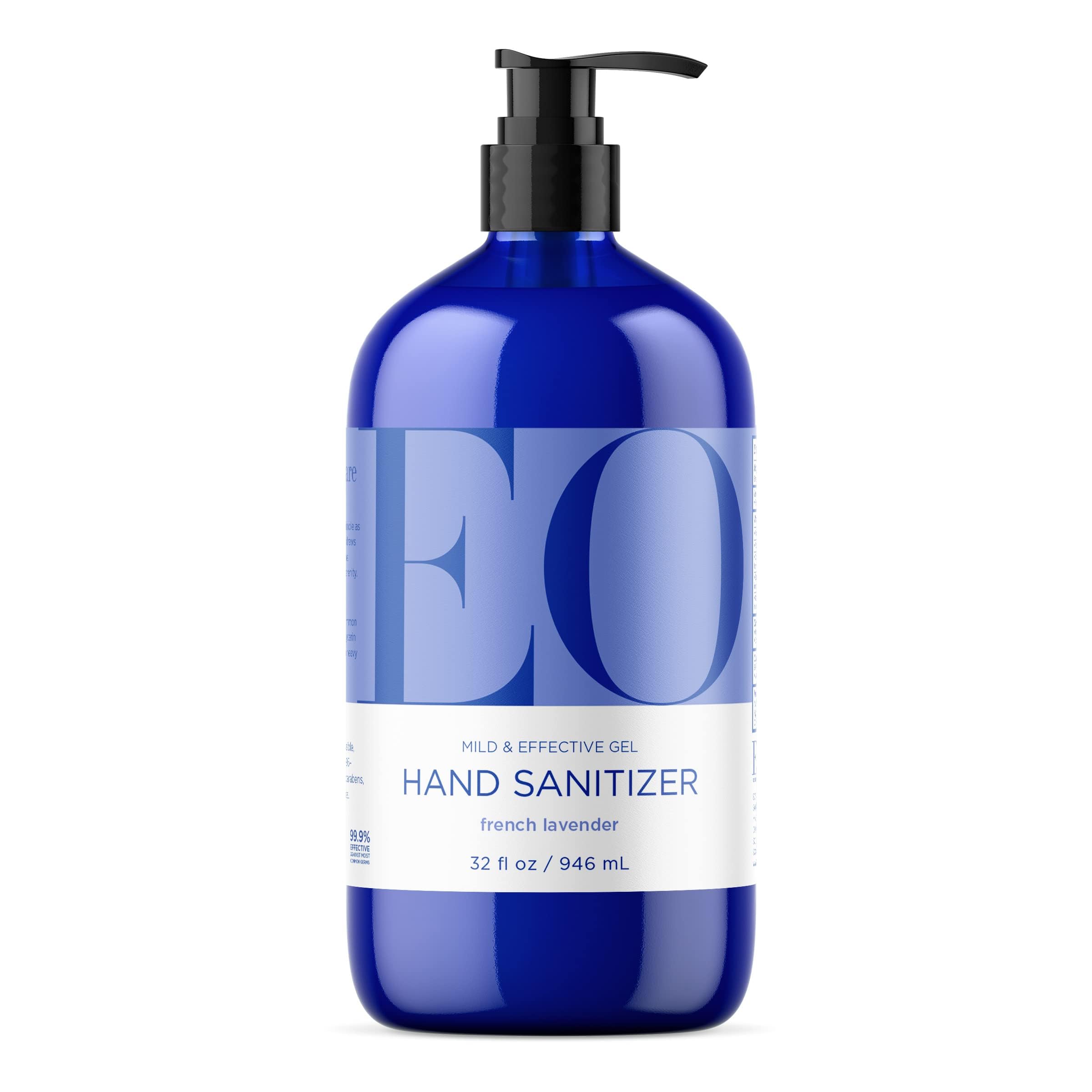 EO Hand Sanitizer Gel French Lavender bottle ideal for quick, on-the-go sanitizing