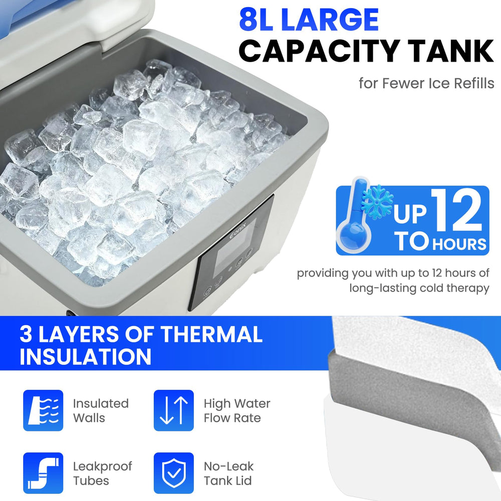 EONIX 8 quart reservoir system with clear display for monitoring temperature
