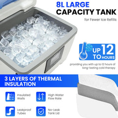 EONIX 8 quart reservoir system with clear display for monitoring temperature