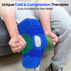 EONIX portable ice therapy system with carry handle for home or clinic use.