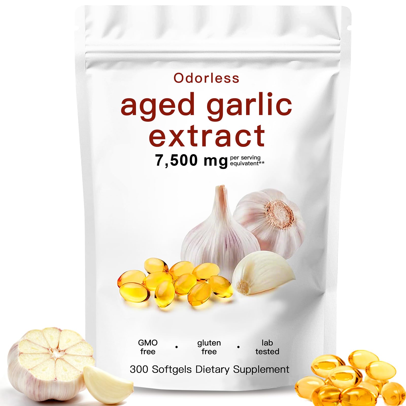 EOQIFJM aged garlic extract bottle on shelf for daily wellness