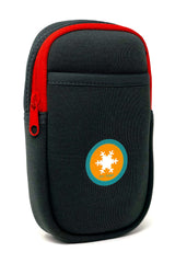 EPI-TEMP gray belt clip secures the case during active days