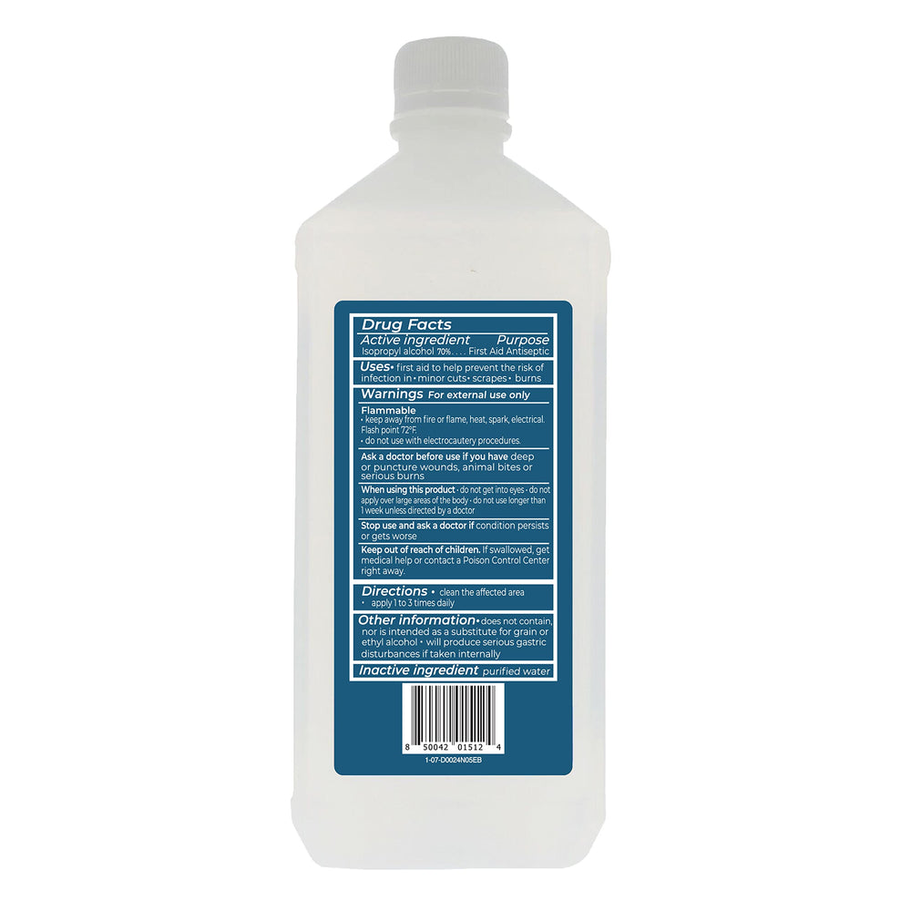 Epic Medical Supply Isopropyl Alcohol 70% bottle stored in a cabinet