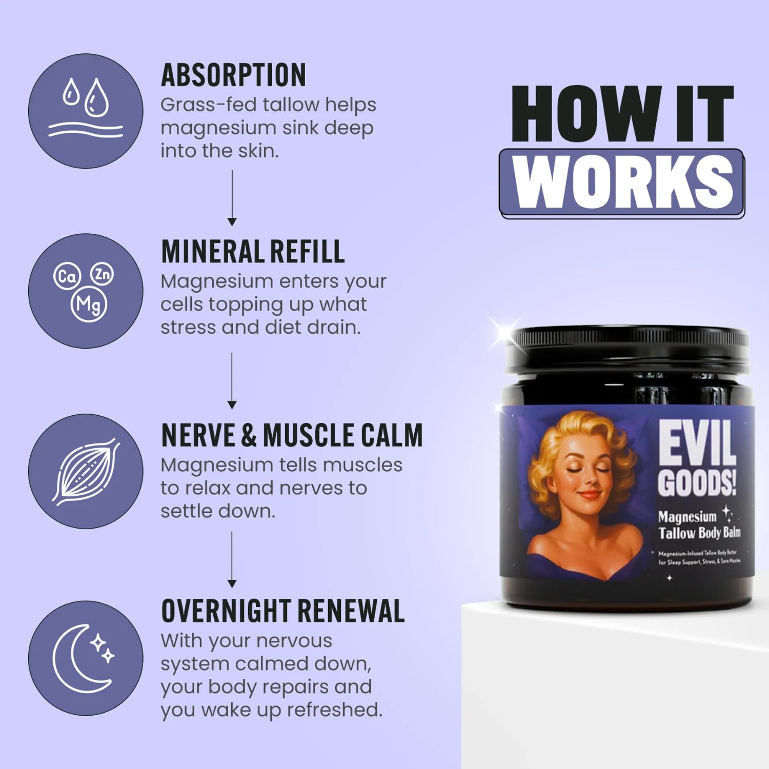Close-up of EPIK Evil Goods shea butter rich texture for moisturization