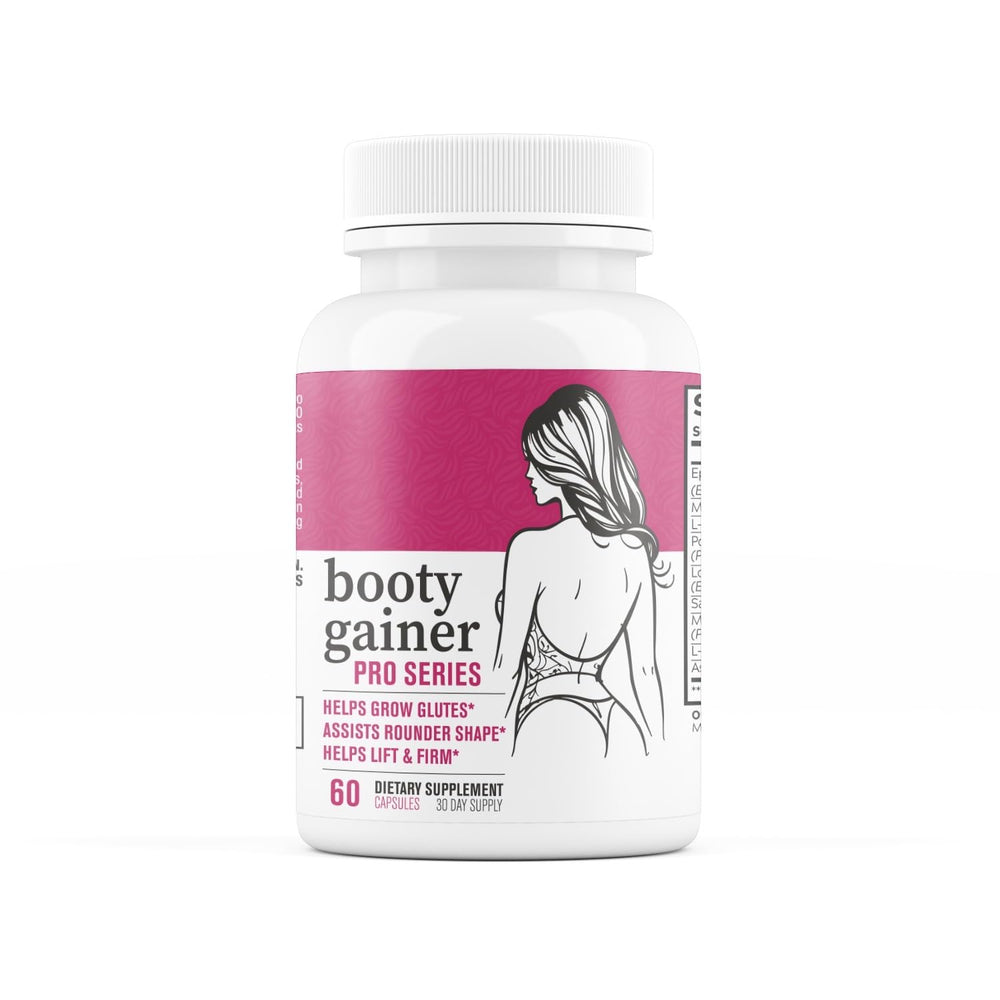 EPN Booty Gainer Pro Series bottle and capsules for convenient daily intake.