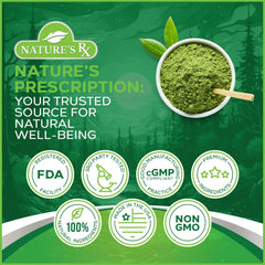 Package display highlights 28 servings and third-party testing badge.