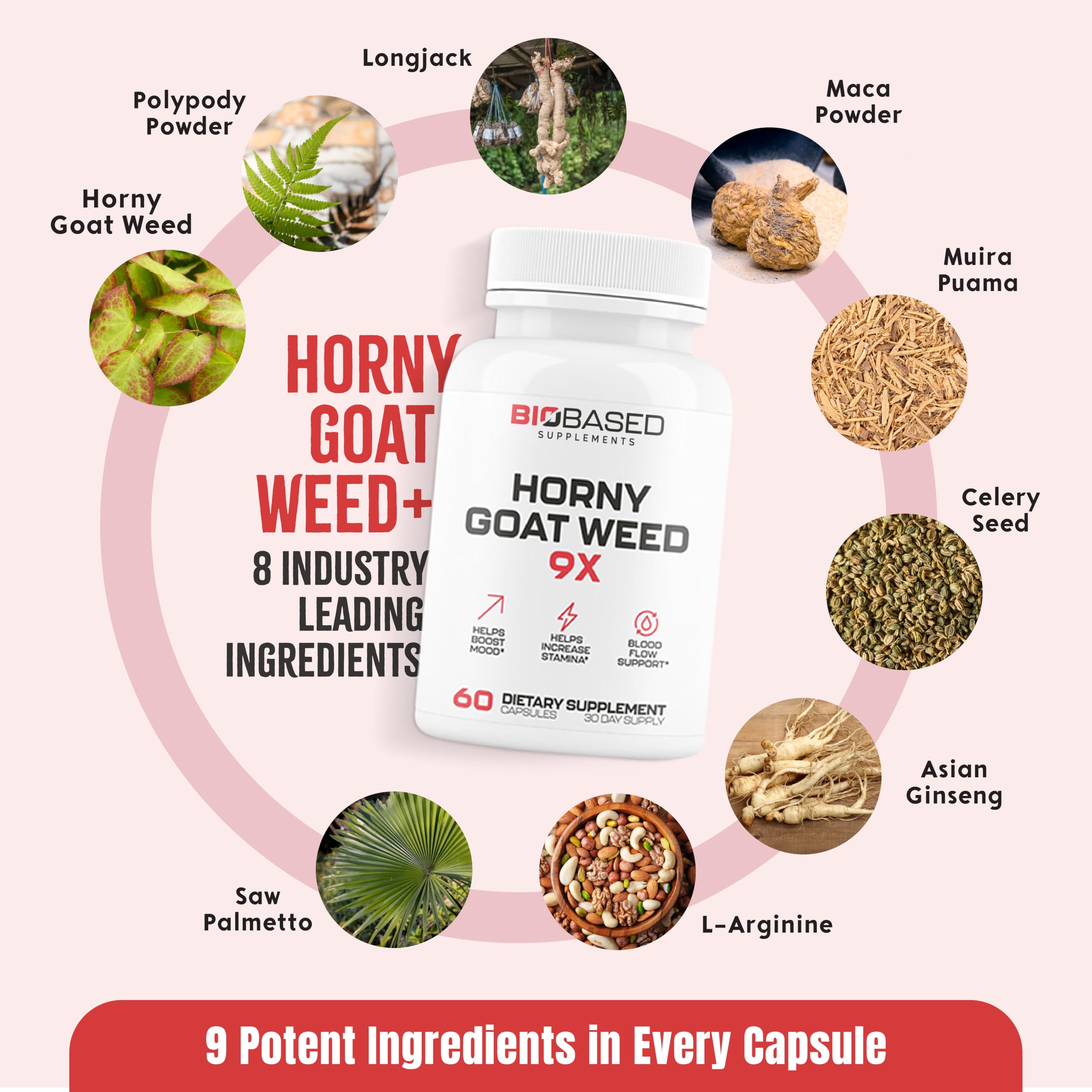 EPN Supplements Horny Goat Weed packaging display signals quality and testing