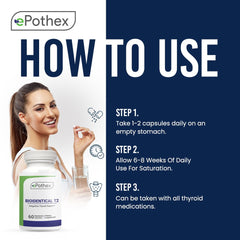 EPOTHEX Bioidentical T2 tablet texture and coating detail