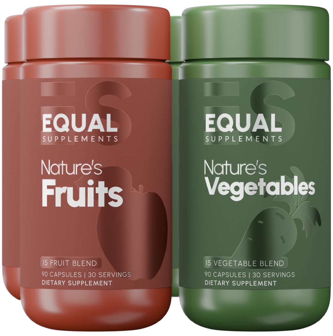 Equal Supplements fruits balance bottle illustrates a daily intake ritual.