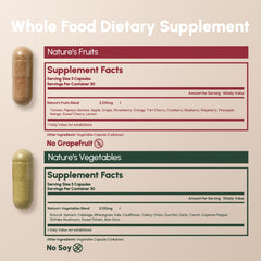 Equal Supplements thirty-fruits-veggies concept illustrates balanced nutrition.