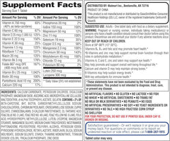 Equate Mature Adult 50+ tablets close-up for daily wellness