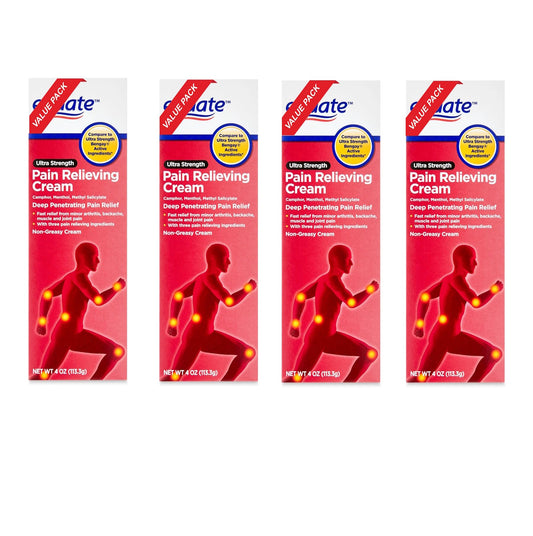 Equate Ultra Strength Pain Relieving Cream pack of four tubes for convenient home use