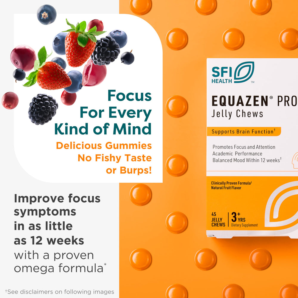 Equazen Pro SFI jelly chews close-up taste for kids.
