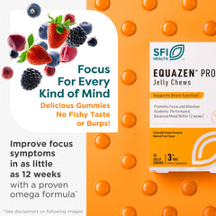 Equazen Pro SFI jelly chews close-up taste for kids.