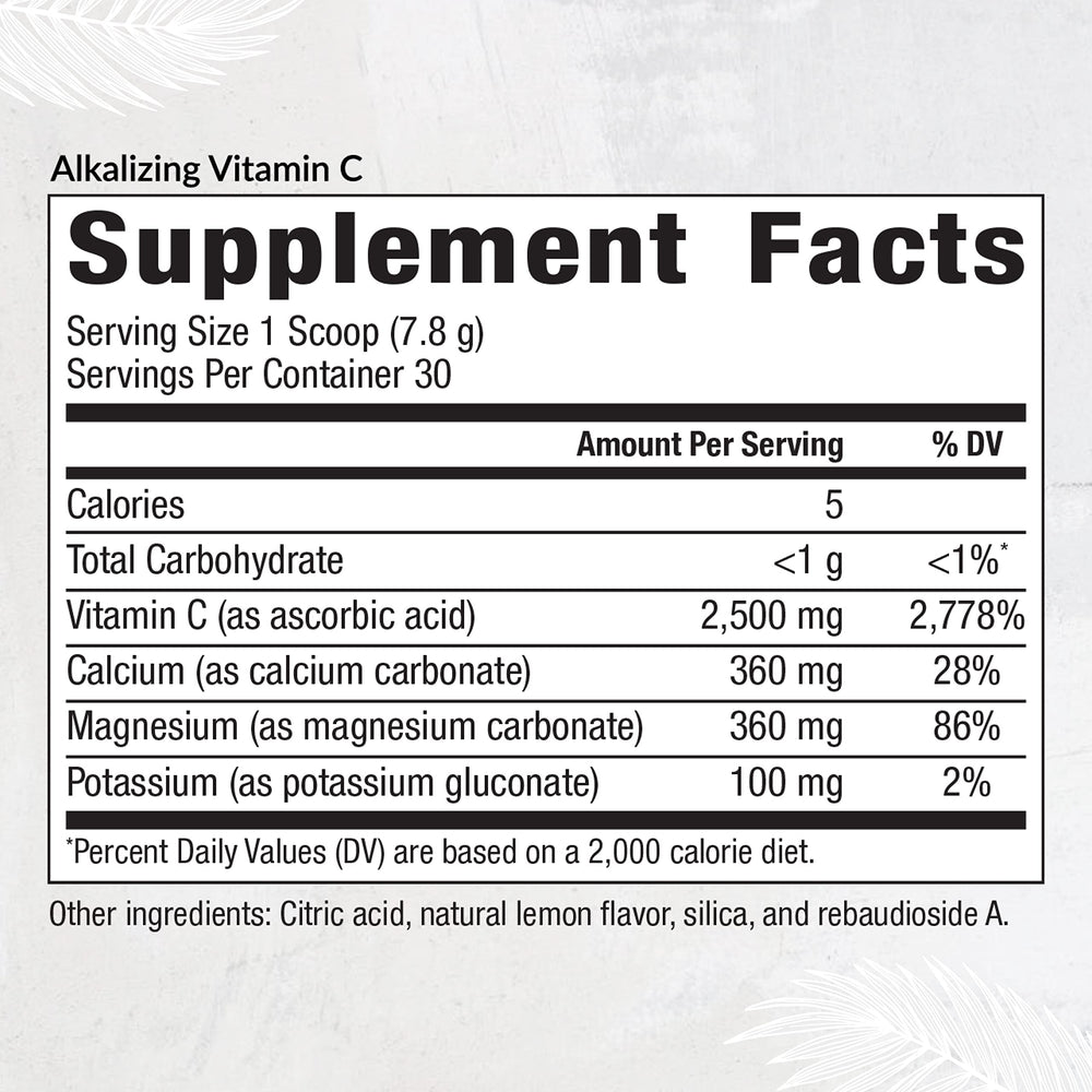 Equilife vitamin C powder scoop showing easy mixing for daily intake