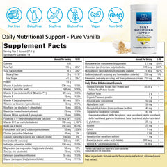 Equilife Daily Nutritional Support vegan protein scoop for quick fueling during workouts.