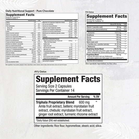 Equilife Dr. Cabral Detox capsules shown for convenient daily support and balance.