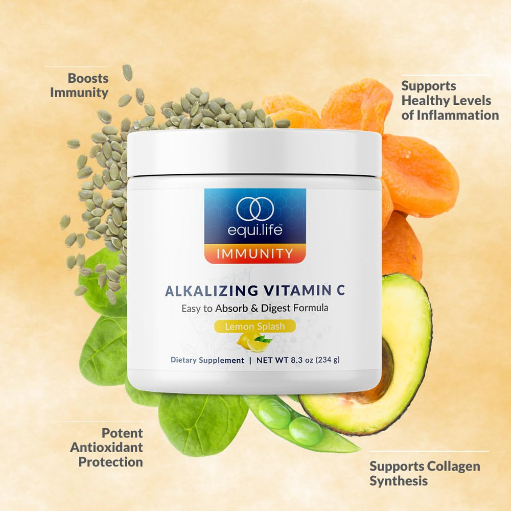 Equilife Lemon Splash powder dissolved in water for refreshing hydration
