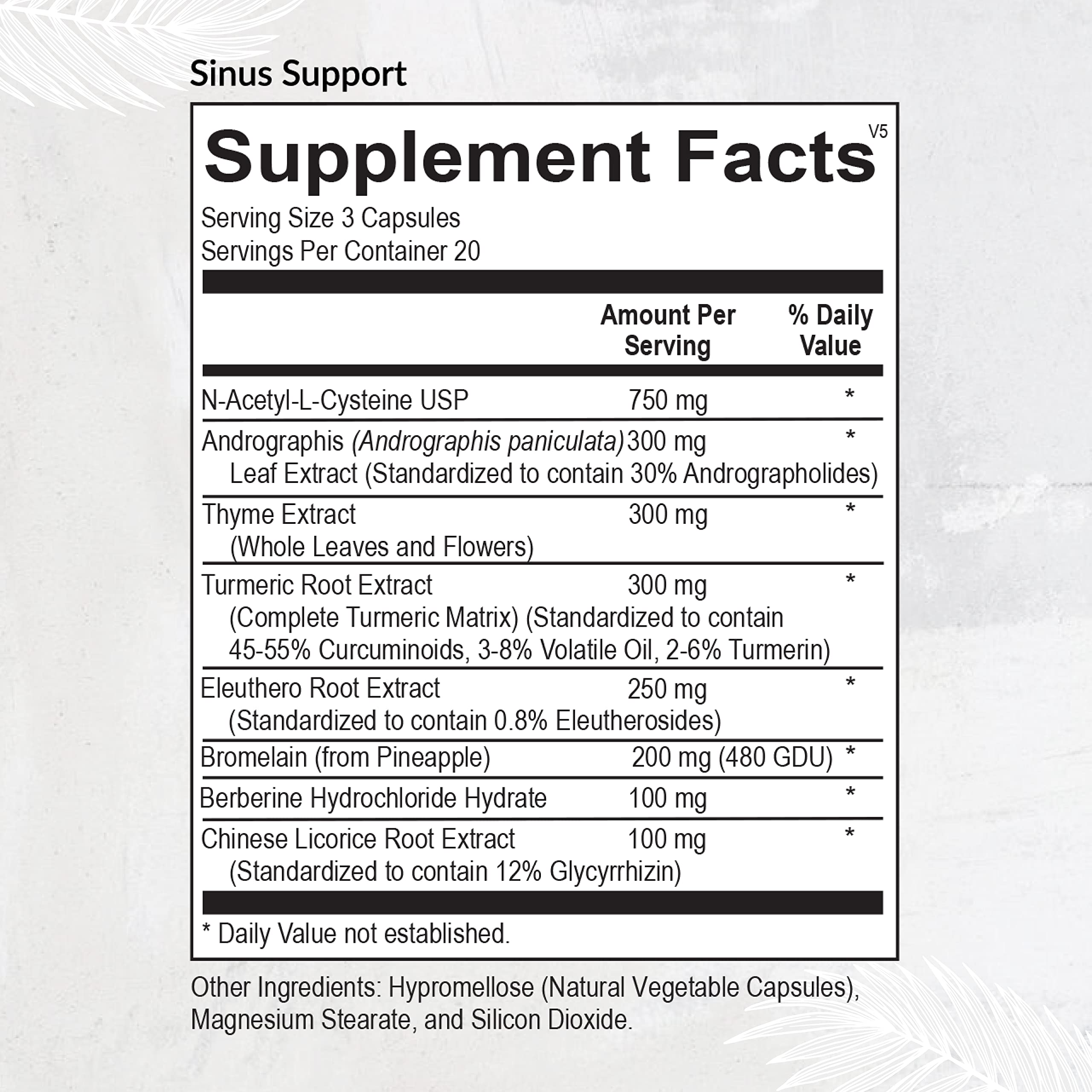 Close-up of Equilife capsule blend for seasonal sinus comfort