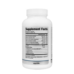 Equilife Thyroid Support ingredients panel highlights essential minerals.