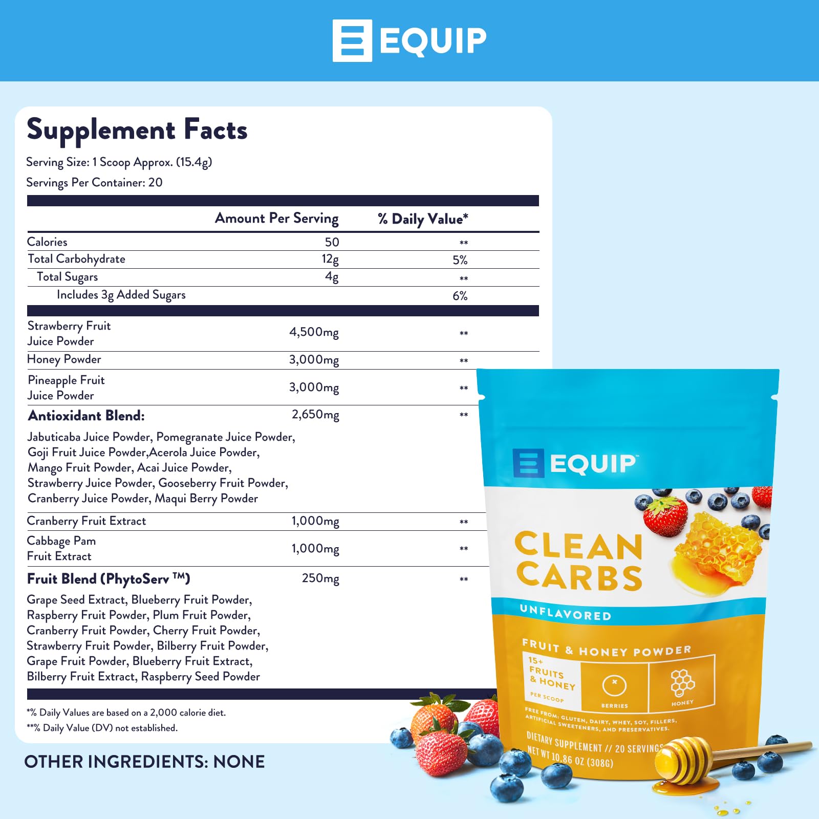 Equip Clean Carbs shake-mixer setup for quick, convenient post-workout nutrition.