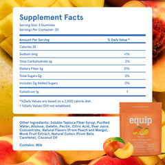 Equip Foods Core Bovine Colostrum Gummies packaging-note highlights product features at a glance