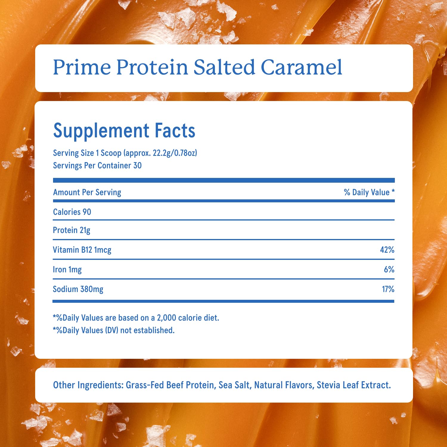 Container on counter features clean formula without artificial additives.