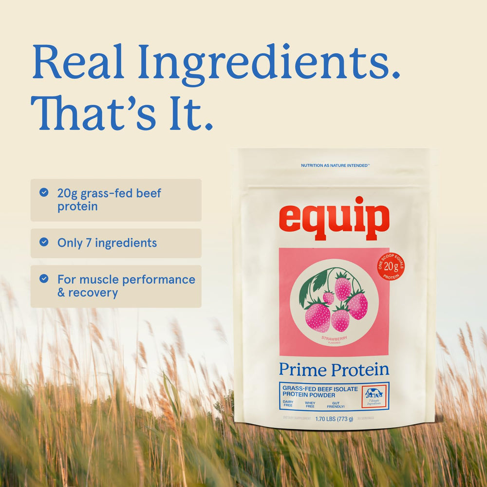 Prime Protein Powder packaging with clear labeling for paleo and keto diets.