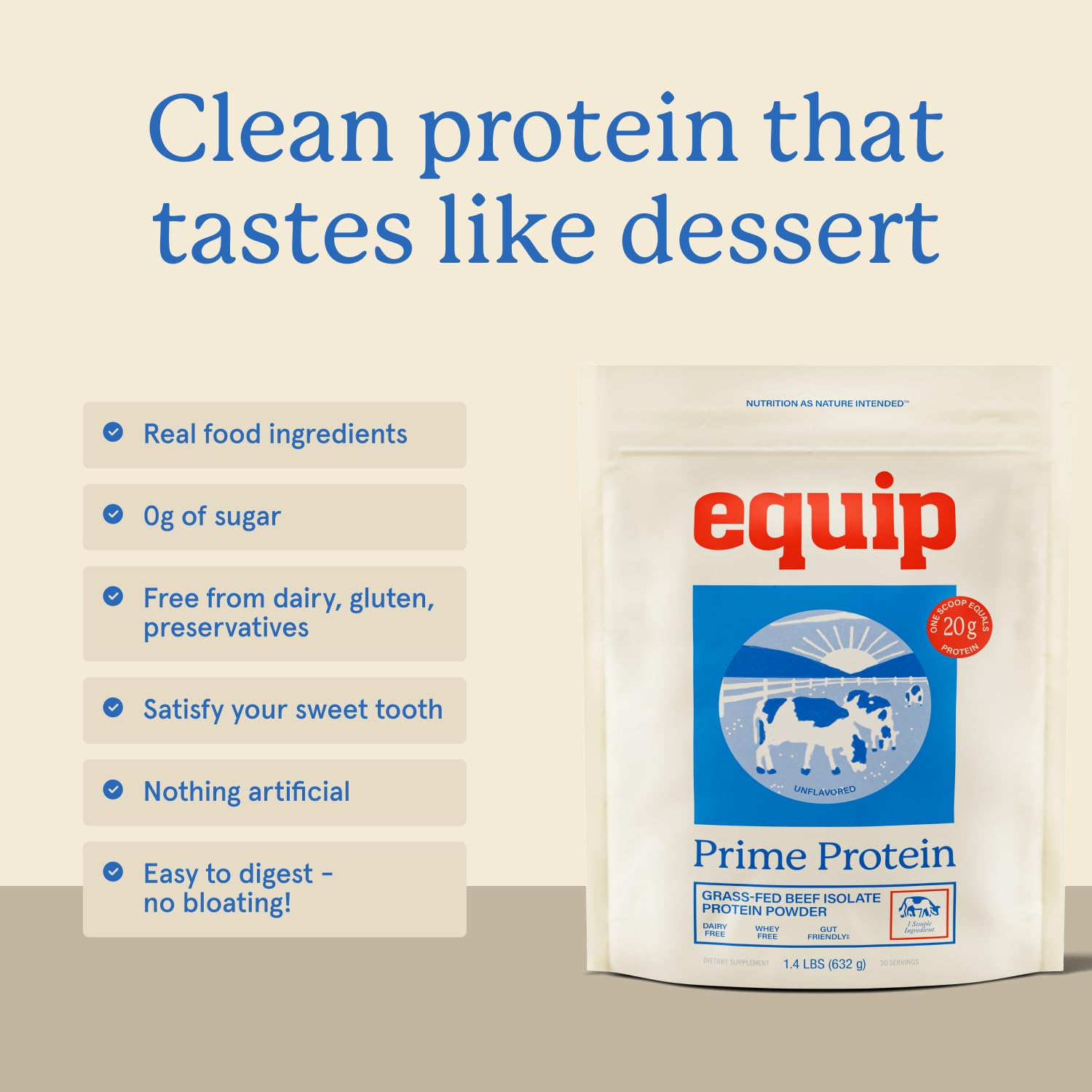 Shake glass with Prime Protein Powder for a smooth, versatile drink.