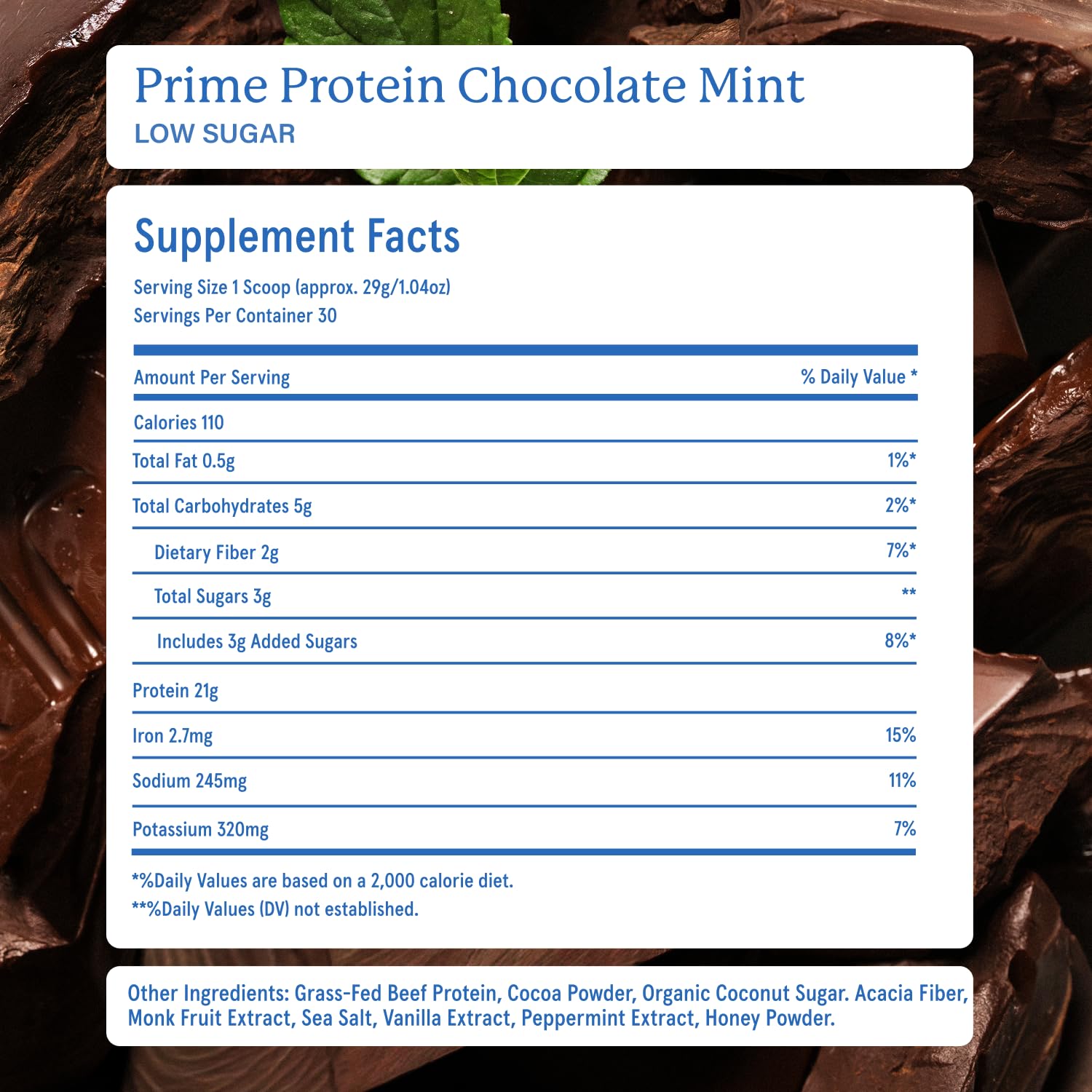 Third-party testing badge signals trusted quality for Prime Protein.
