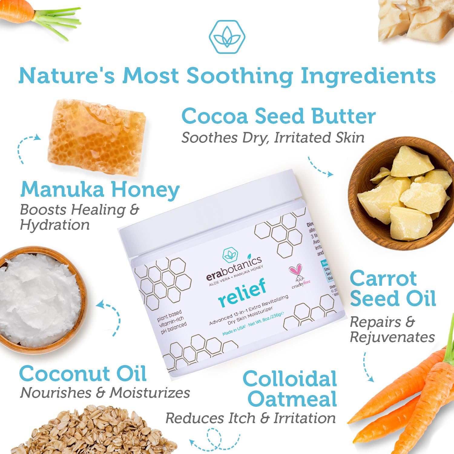 Era Organics eczema cream application on arm shows soothing, non-greasy absorption