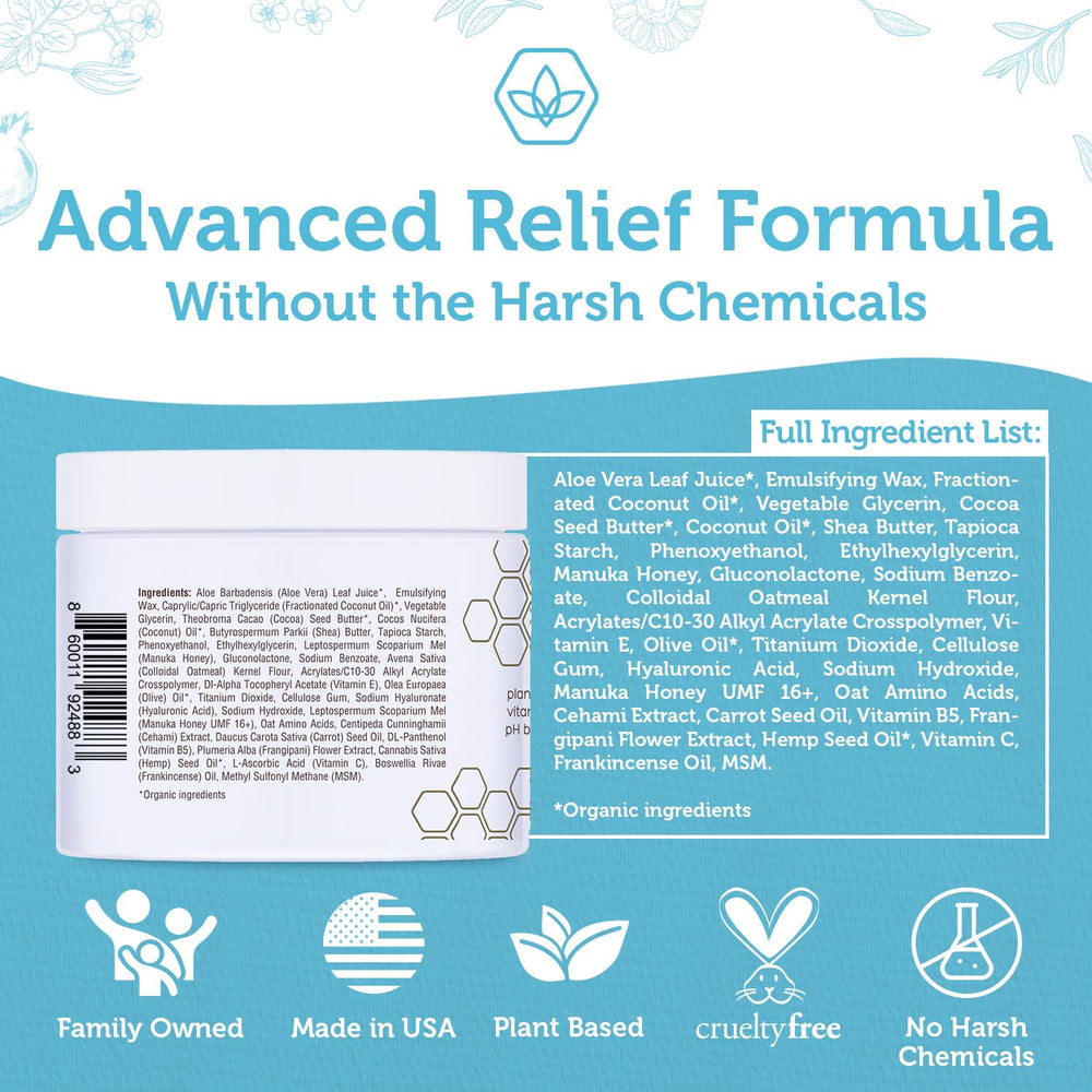 Era Organics eczema cream hand application demonstrates quick absorption and relief