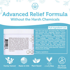 Era Organics eczema cream hand application demonstrates quick absorption and relief