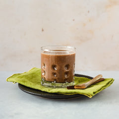 Erbology Chaga powder packaging in glass jar highlighting sustainability