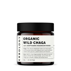 Erbology Organic Chaga powder jar for immune-support ritual