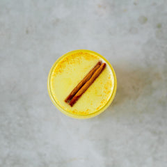 Erbology turmeric powder in a kitchen scene suggesting versatile daily use