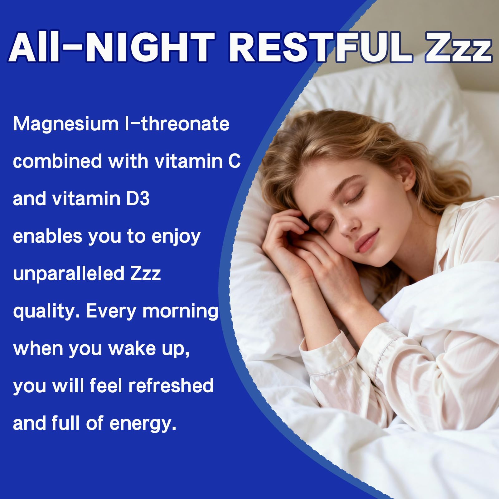 ERDGXI magnesium L-threonate lifestyle shot suggesting focus and restful nights.