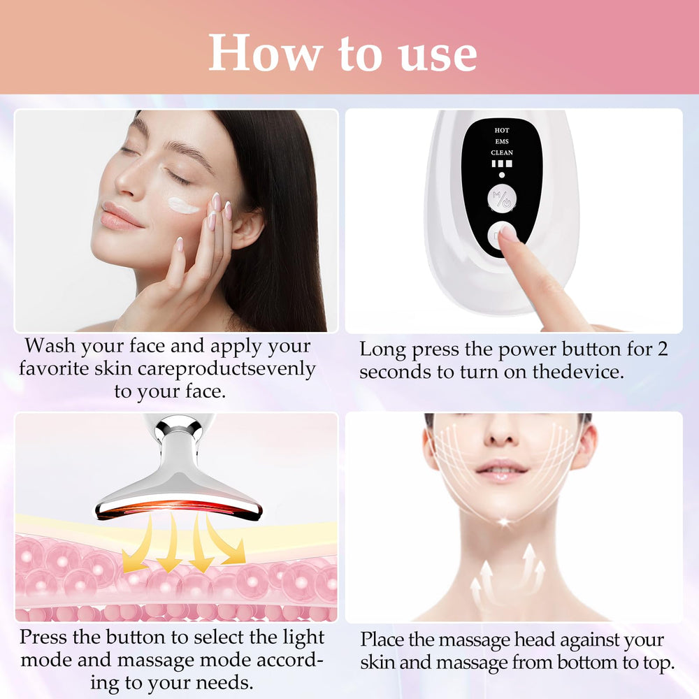 Erdnretl True Beauty Glow massager boosts serum uptake during daily routines.