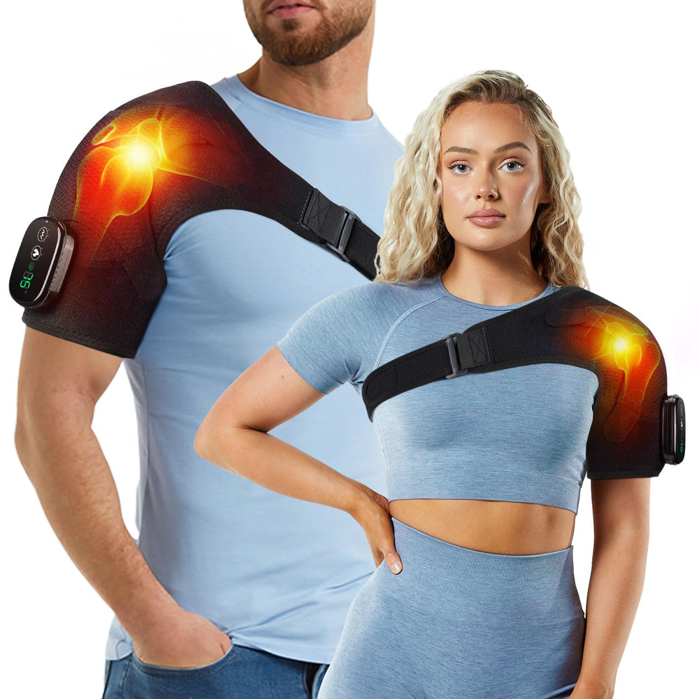 ERHIVORA shoulder wrap front view offering flexible fit for daily comfort.