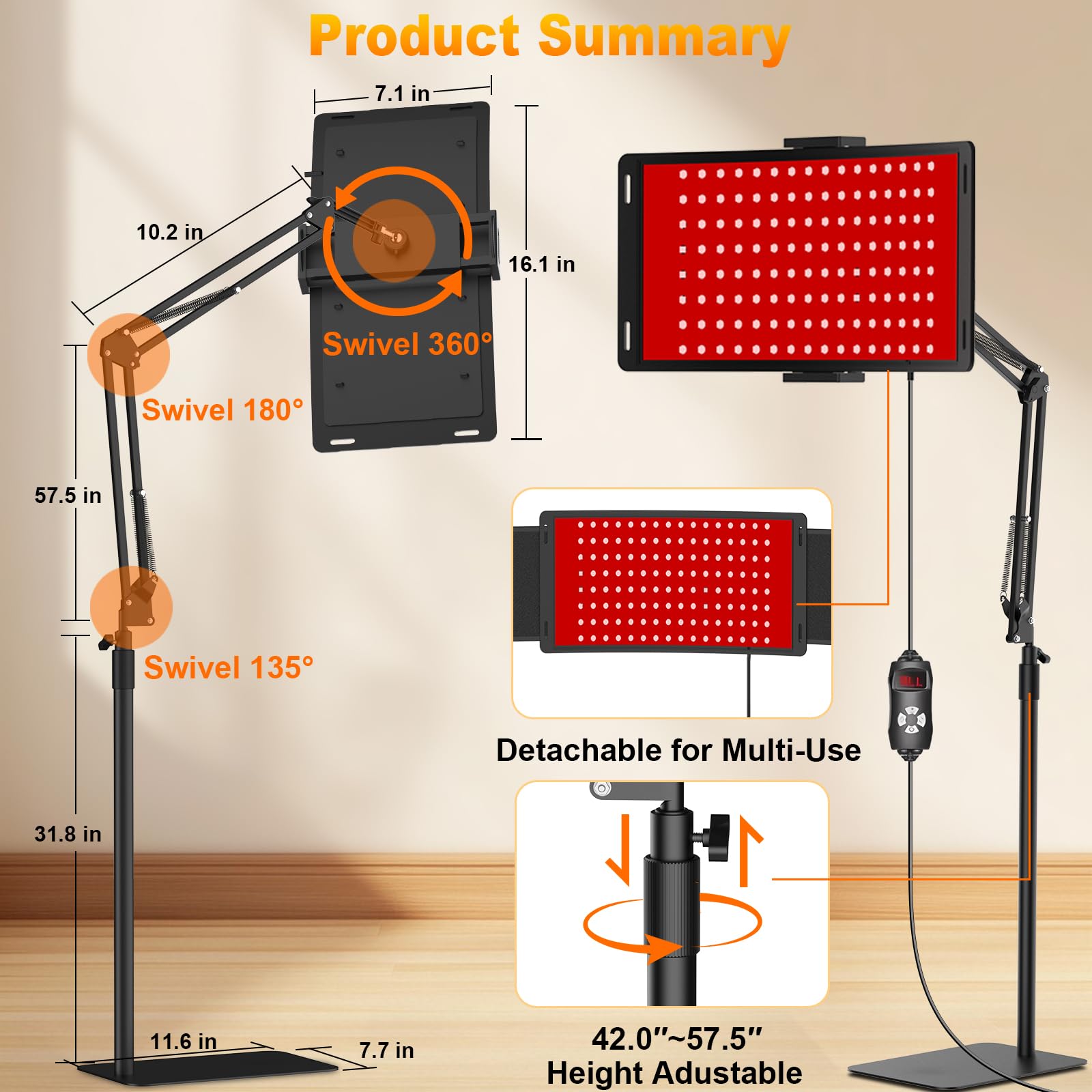 Erinrch red light therapy session suitable for pets in a home setting.