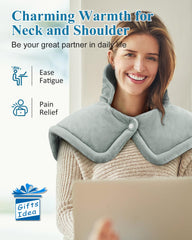 Errorless weighted-edges heating wrap stays in place for targeted comfort