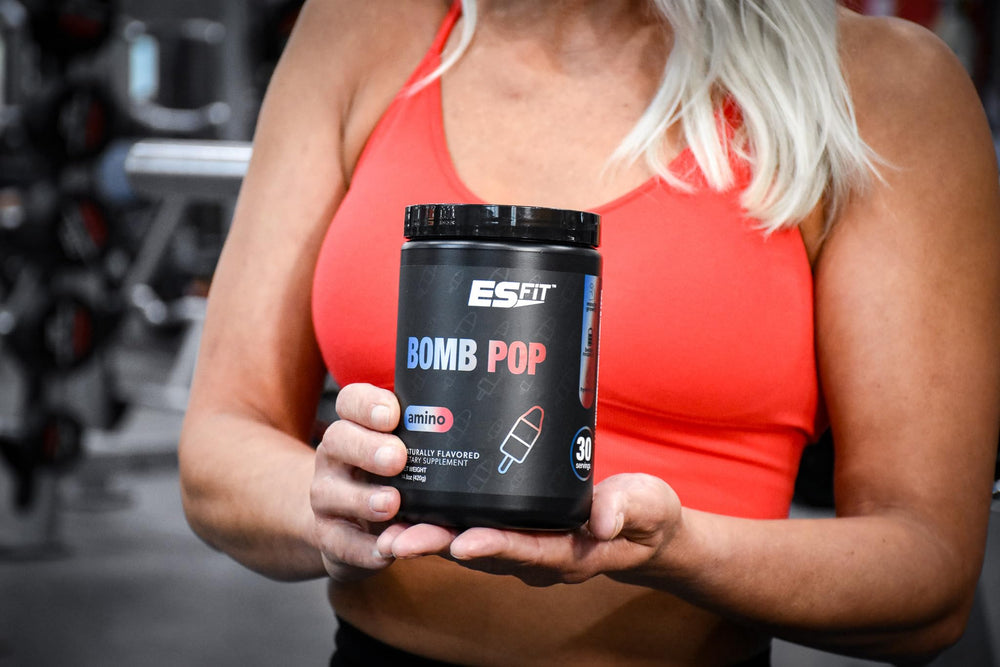ES FIT Amino Powder electrolyte-infused formula supports hydration during intense sessions