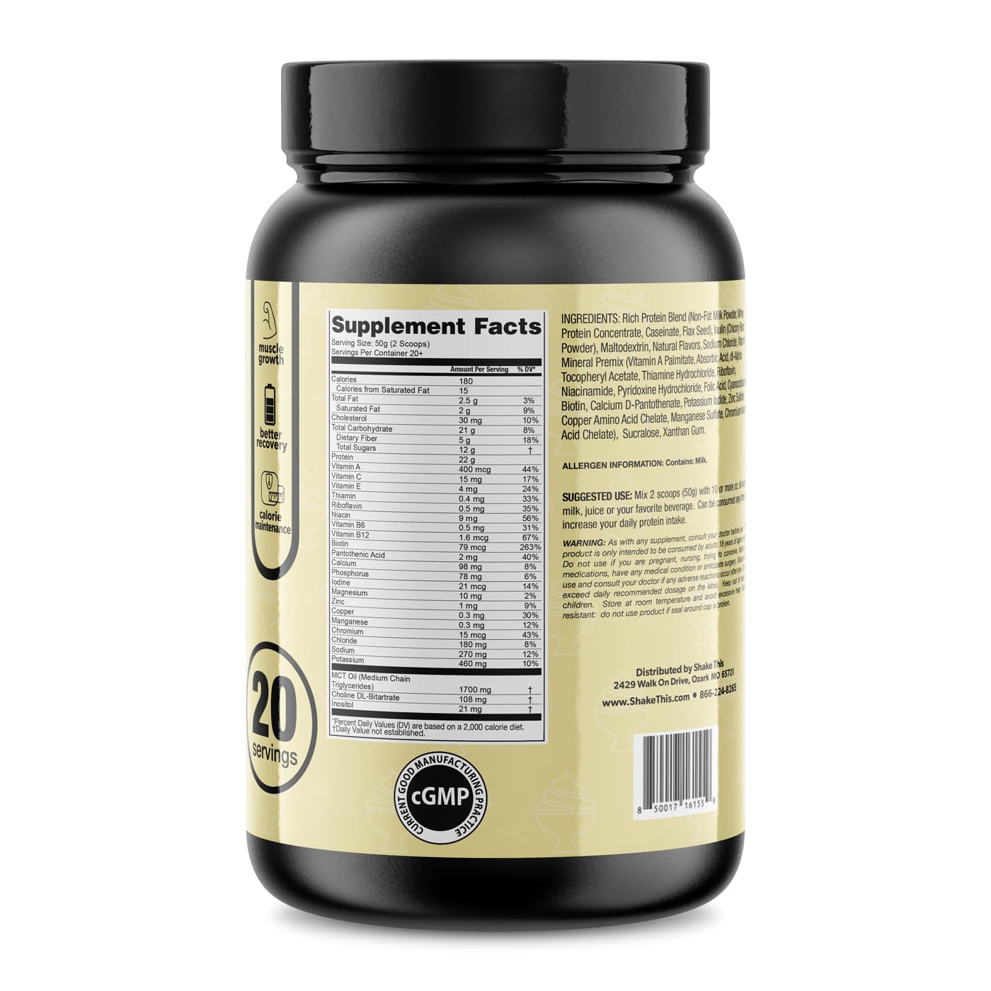 ES FIT Complete MR bottle and scoop showing protein-packed meal replacement